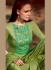 Green color cotton Palazzo salwar kameez