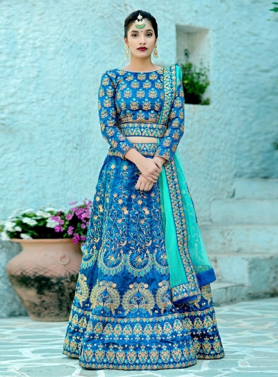 Powder Blue Lehengas That'll Make You Hit The SAVE Button  Indian dresses  traditional, Indian bridal outfits, Traditional dresses